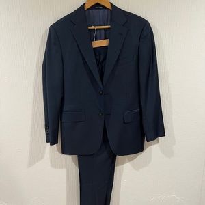 SUITSUPPLY 36S SLIM FIT PURE WOOL NAVY SUIT